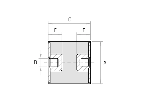 Amortizor cilindric filet F/F ACFF