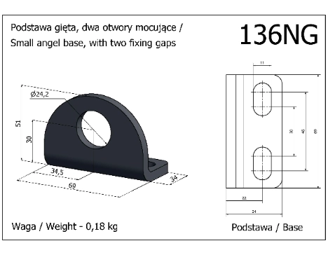 Baza clema Rais 136 NG pentru clemele 03