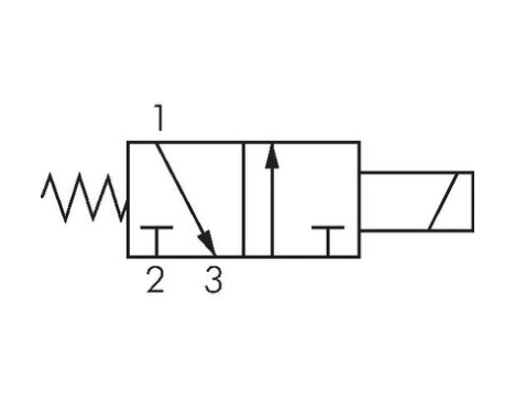 Electrovalva 3/2 apa/aer din alama seria