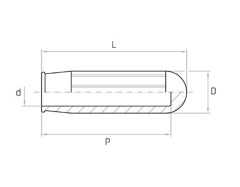 Manson din pvc cu striatii MVP 24x83