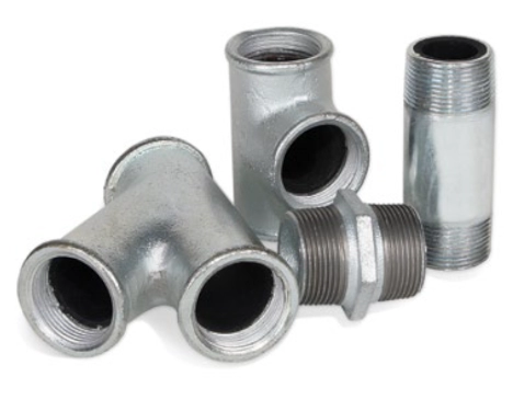 Niplu scurt 1 1/4 cauciucat