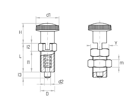 Piston de indexare PNAX - PNAX/C
