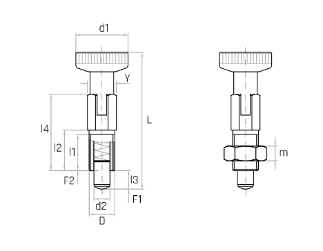 Piston de indexare PSAX - PSAX/C