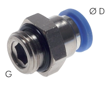 Racord push-in drept pentru tub de 3 mm,
