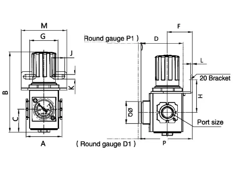 Regulator de presiune aer Flowmatik G1/8