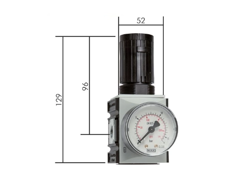 Regulator de presiune aer R14 F G1/4 cu 