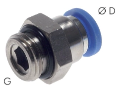 Racord push-in drept pentru tub de 3-16 mm, seria IQS