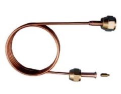 Teava cupru capilar cu piulite 1/4 inch 