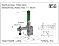 thumb - Clema de fixare verticala cu baza vertic