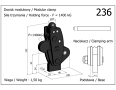 thumb - Clema de fixare verticala modulara 236