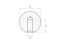 thumb - Maner bila SP plastic fenolic negru