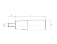 thumb - Maner cilindric cu stift filetat MCF