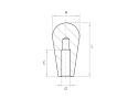 thumb - Maner conic MCTL negru
