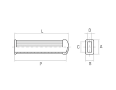 thumb - Manson plat din pvc MPV 28x105