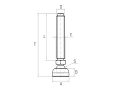 thumb - Picior reglabil cu articulatie PRST/25
